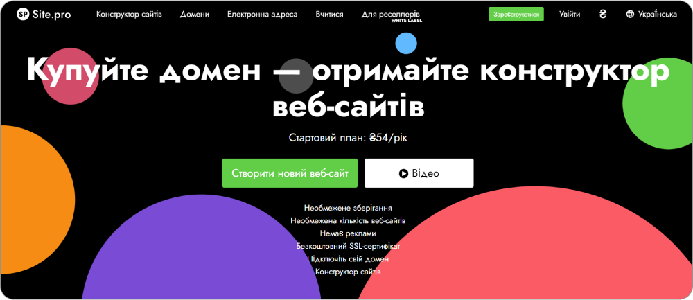 конструктор сайтов site.pro